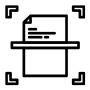 أيقونة مسح المستندات ضوئياً