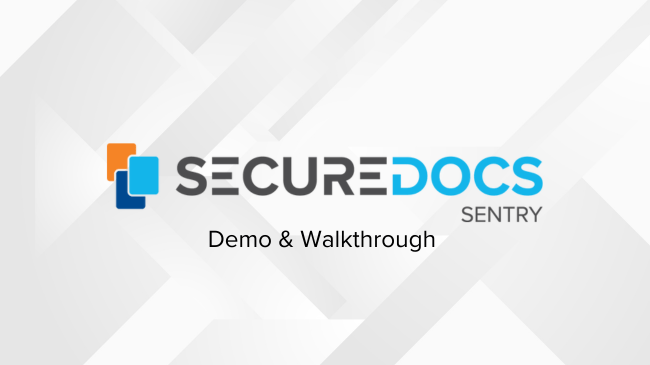 عرض SecureDocs التوضيحي والتجول